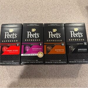 Peet's Coffee Nespresso Pods Original Line Variety 120 pods Nespresso Exp 1/26